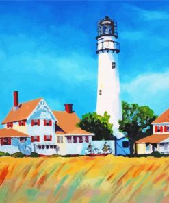 Fenwick Island Lighthouse paint by number