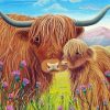 Highland Cows paint by numbers