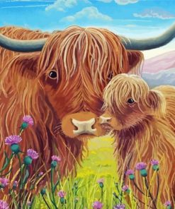 Highland Cows paint by numbers