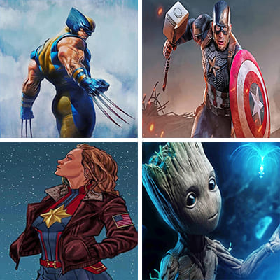 marvel painting by numbers