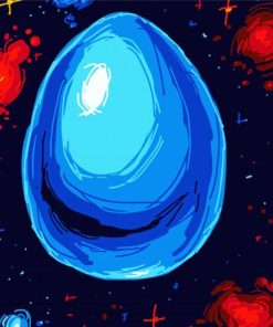 space egg paint by numbers