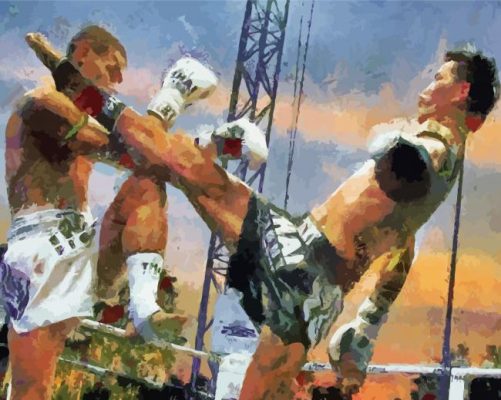 Muay Thai paint by numbers