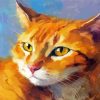 Orange Tabby Cat paint by numbers