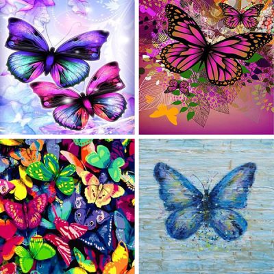 butterfly painting by numbers