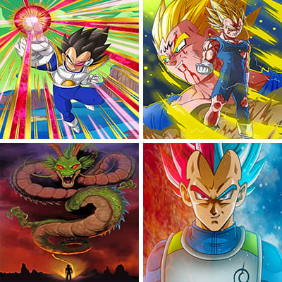 Dragon Ball Z Characters Paint By Numbers - Numeral Paint Kit
