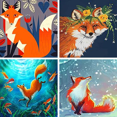 fox-painting-by-numbers