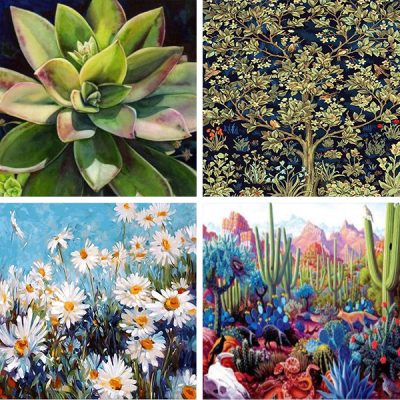plants painting by numbers