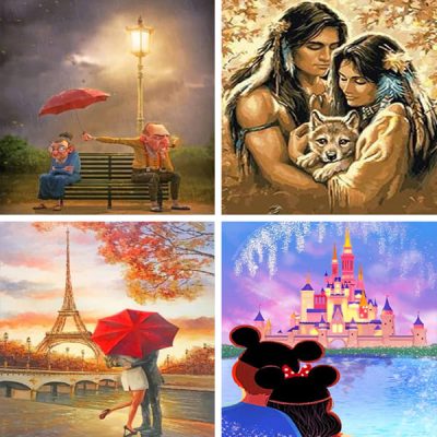 Romance painting by numbers