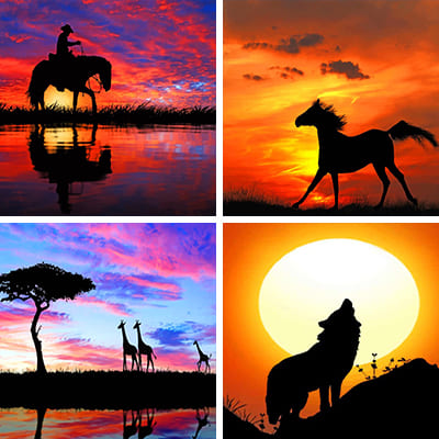 silhouettes-painting-by-numbers