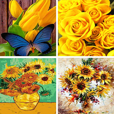 yellow-flowers-painting-by-numbers