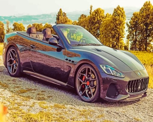 Aesthetic Maserati Grancabrio paint by numbers