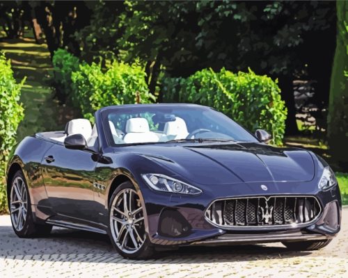 Maserati Grancabrio paint by numbers