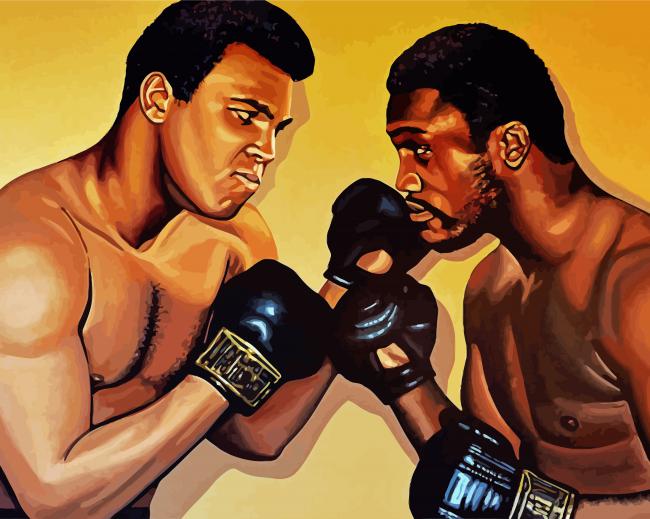 Muhammed Ali And Frazier paint by numbers