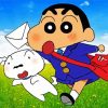 Crayon Shin Chan Character paint by numbers