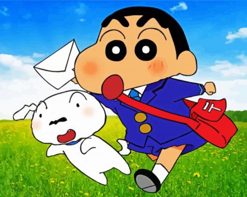 Crayon Shin Chan Character paint by numbers