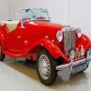 Red MG TD paint by numbers