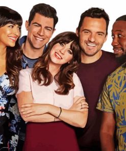 New Girl Sitcom paint by numberss