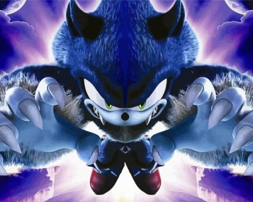 Sonic Werewolf  paint by numbers