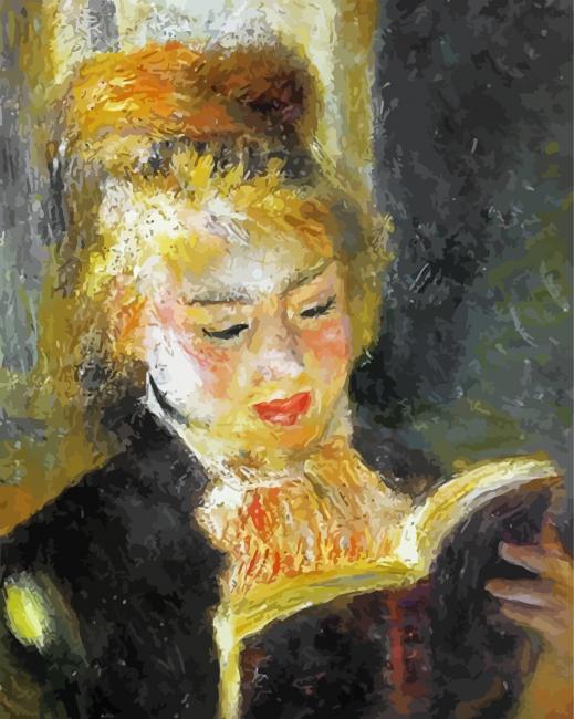 The Reader By Pierre Renoir paint by numberss