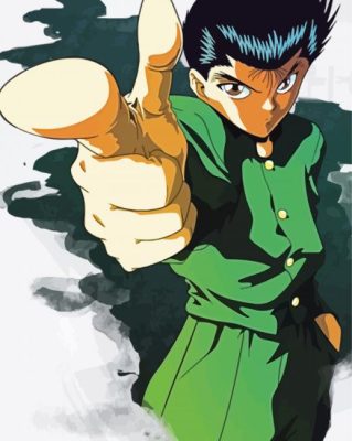 Yusuke Urameshi Anime paint by numbers