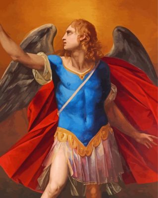 Aesthetic Archangel Michael  paint by numbers
