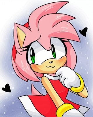 Cute Amy Rose   paint by numbers