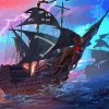 Pirate Ship paint by numberss
