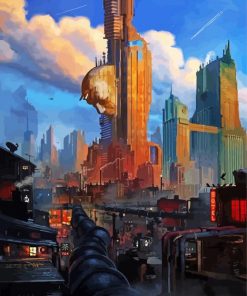 Dystopian City paint by numbers