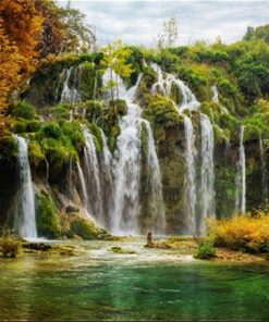 Plitvice Lakes National Park paint by numbers