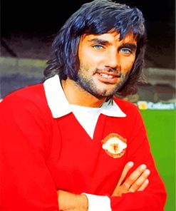 Aesthetic George Best paint by numbers