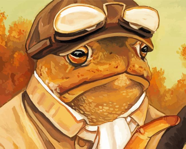 Mr Toad paint by numbers
