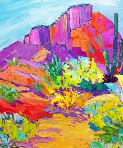 Colorful Desert paint by numbers