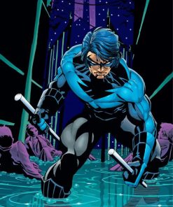 Dick Grayson Nightwing paint by numbers