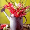 Cool Watering Can With Fllowers paint by numbers