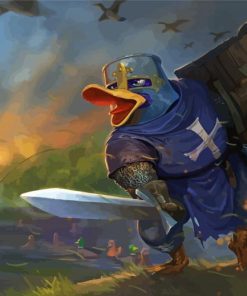 Duck Warrior Art paint by numbers