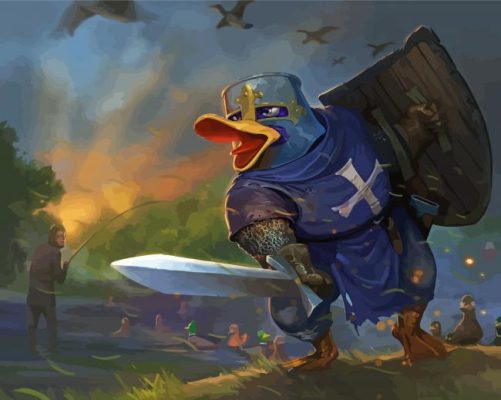 Duck Warrior Art paint by numbers