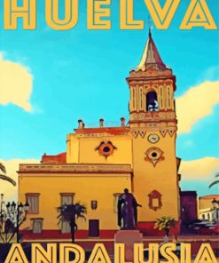 Huelva Poster paint by numbers