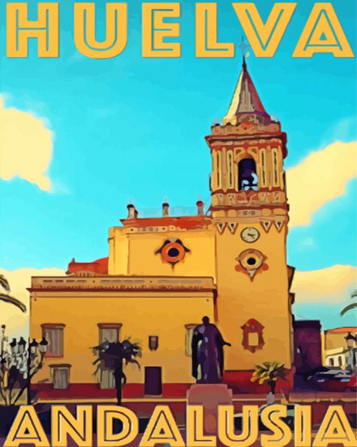 Huelva Poster paint by numbers