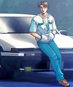 Anime Character Initial D paint by numbers