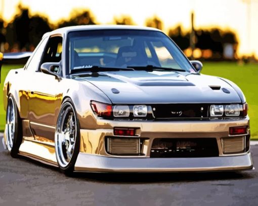 Aesthetic Nissan Silvia S13 paint by numbers