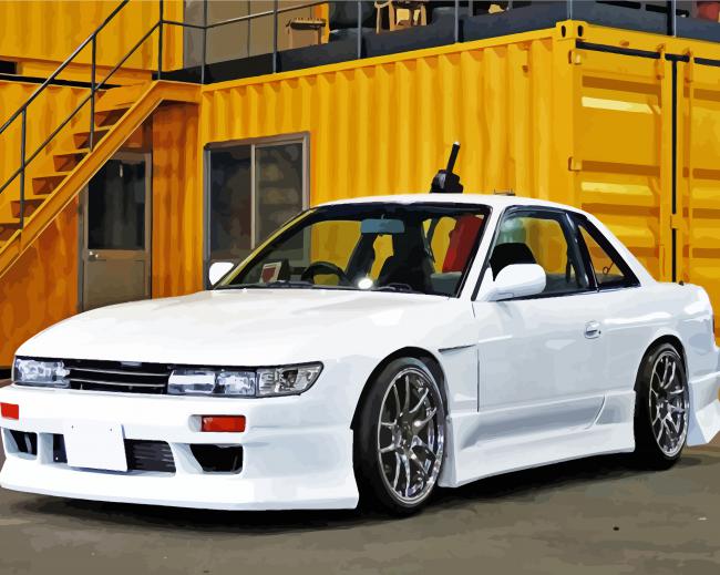 Nissan Silvia S13 paint by numbers
