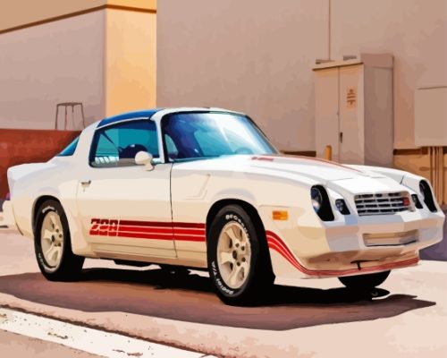 Z28 Camaro   paint by numbers
