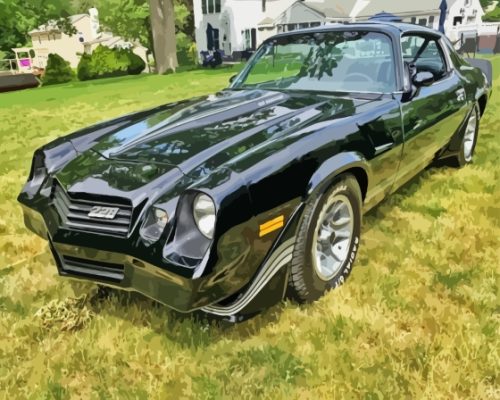 Black Z28 Camaro  