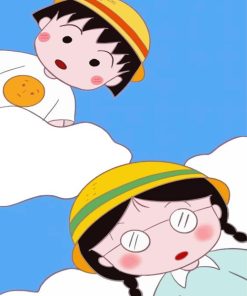 Aesthetic Chibi Maruko Chan paint by numbers