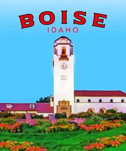 Aesthetic Boise City paint by numbers
