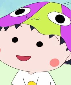 Aesthetic Chibi Maruko Chan paint by numbers