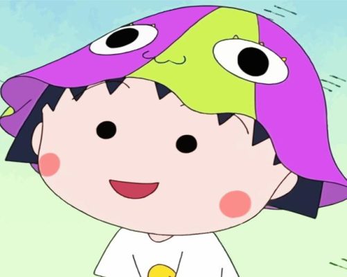 Aesthetic Chibi Maruko Chan paint by numbers
