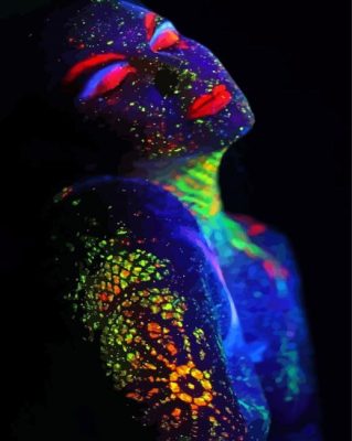 Colorful Lady  paint by numbers