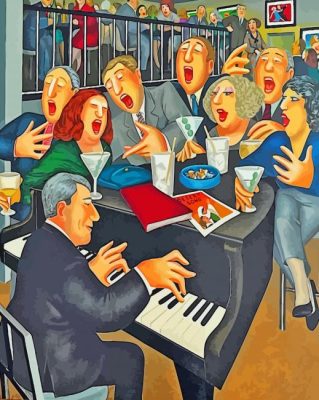 People Singing  paint by numbers