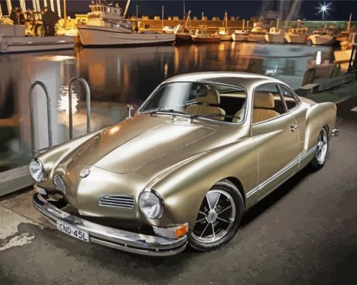 VW Karmann Ghia Car paint by numbers